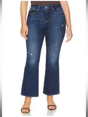 GOOD AMERICAN Good Petite Bootcut Jeans in Indigo